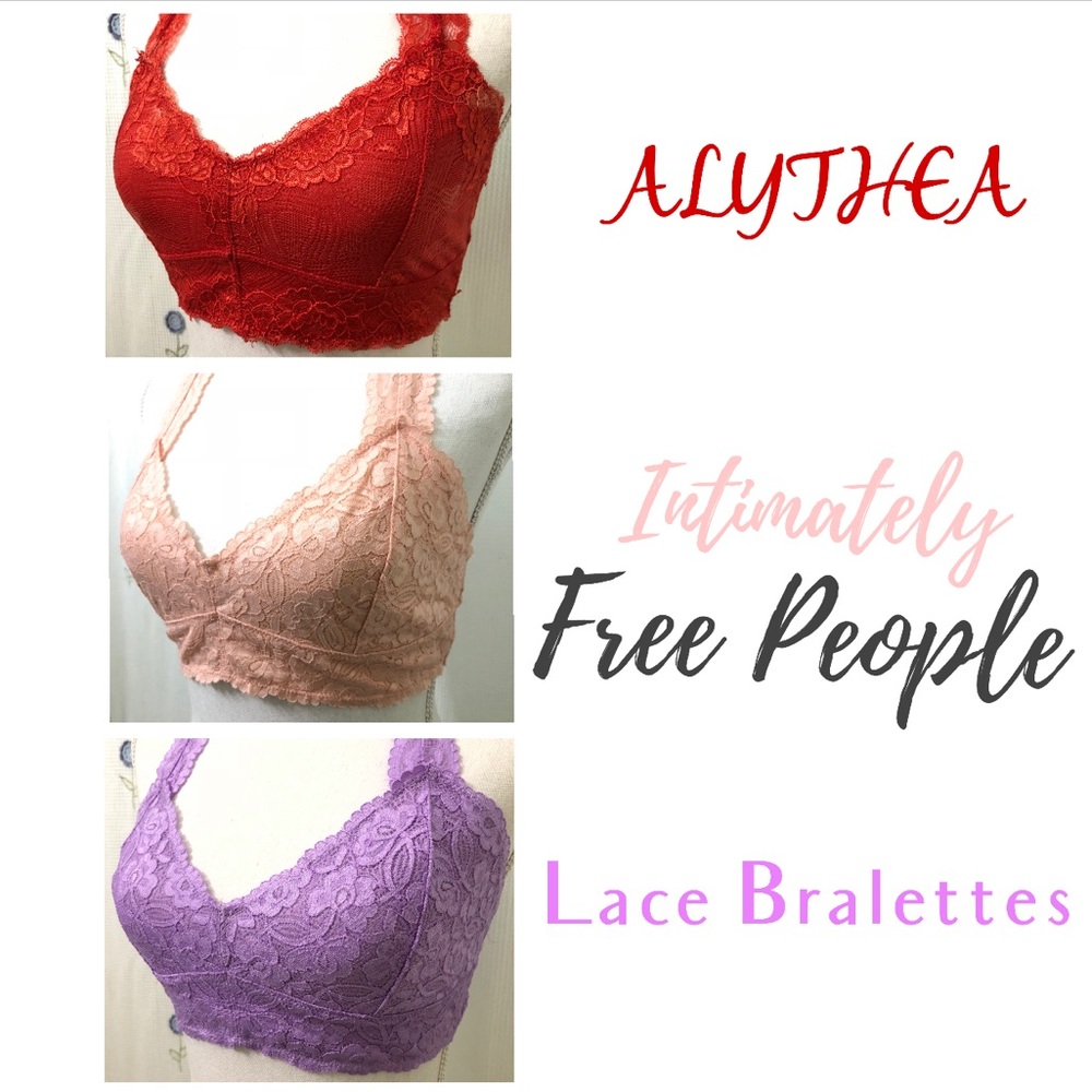 ALYTHEA & FREE PEOPLE Lace Bralettes